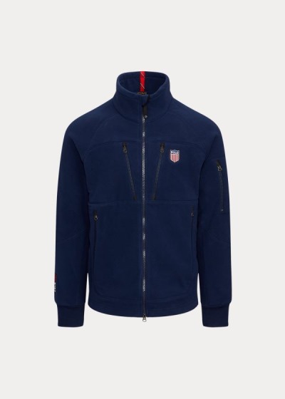 Chaquetas Polo Ralph Lauren Hombre Azul Marino - Polo Shield Fleece - YWRAL6087